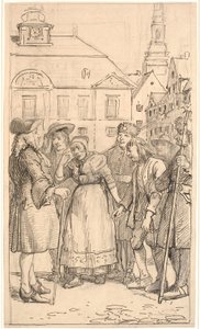 The Final Scene of The Pawned Farm Boy by Wilhelm Marstrand