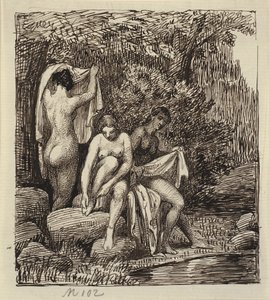 Three Bathing Women by Wilhelm Marstrand