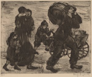 Refugee Family by Wilhelm Oesterle