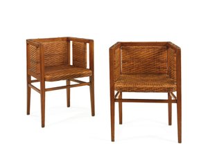 Pair of armchairs, c.1902 by Wilhelm Schmidt