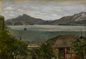 At Mondsee by Wilhelm Trübner
