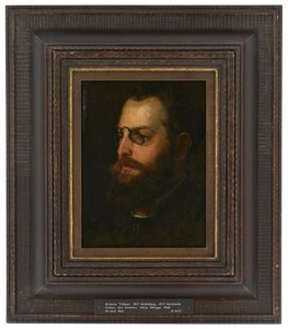 Portrait of the Poet Felix Philippi by Wilhelm Trübner