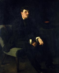 The Painter Carl Schuch by Wilhelm Trübner