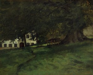 Linden Tree on Herrenchiemsee by Wilhelm Trübner
