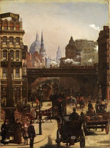 Ludgate Hill by Wilhelm Trübner