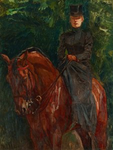 Horsewoman (Ida Görtz on Horseback) by Wilhelm Trübner