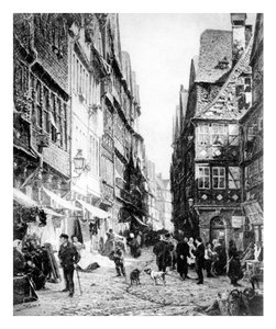 The Ghetto in Frankfurt by Wilhelm von Hanno
