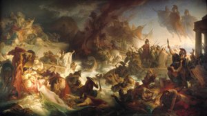 The Battle of Salamis 480 BC by Wilhelm von Kaulbach