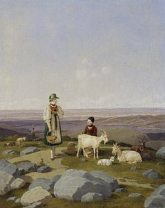 At the Gaisalm by Wilhelm von Kobell