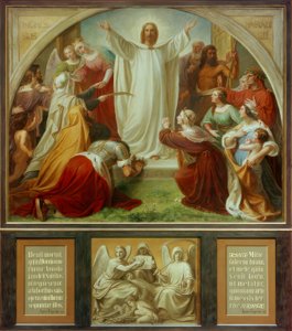 Paradise (Heaven) / Central Panel, Triptych by Friedrich Wilhelm von Schadow