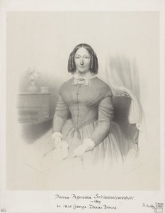 Portrait of Anna Agnesia Bruce-Schimmelpenninck by Wilhelmus Cornelis Chimaer van Oudendorp