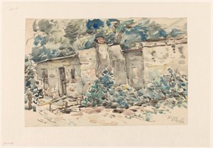 Cottage at Higgo Vale (?) by Wilhelmus Johannes Steenhoff
