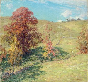 The Red Oak by Willard Leroy Metcalf