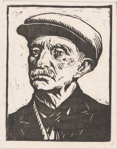 Portrait of an Unknown Man by Willem Adrianus Grondhout (signed by artist)