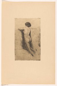 Back of a Naked Woman by Willem Adrianus Grondhout
