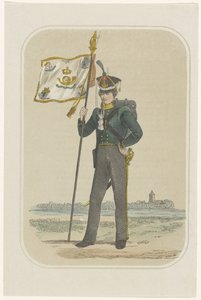 Volunteer Hunter of the Leiden University, 1830 by Willem Bal