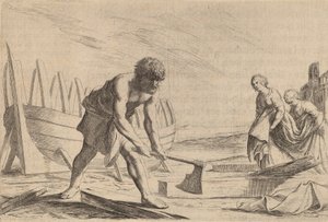 Ulysses on the Island of the Goddess Calypso by Willem Basse
