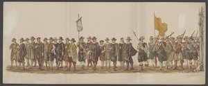 Delft Procession of 1862, Seventh and Eighth Group by Willem Bernardus IJzerdraat
