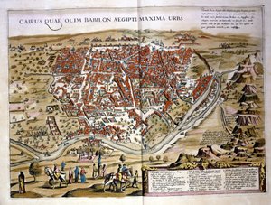 Cairo. Atlas by Wilhelm Blaeu, Amsterdam 1630