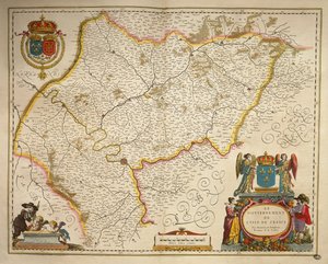 Ile-de-France, Isle of France from Theatrum Orbis Terrarum by Willem Bleau, Amsterdam