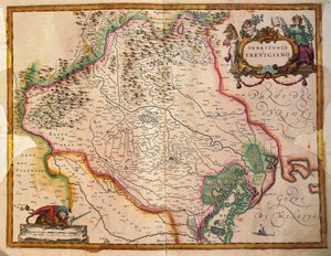 Territory of Treviso, Veneto region, Italy by Willem Janszoon Blaeu