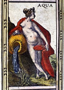 Water, one of the four elements, from the Atlas of W. Blaeu, 1655 by Willem Blaeu