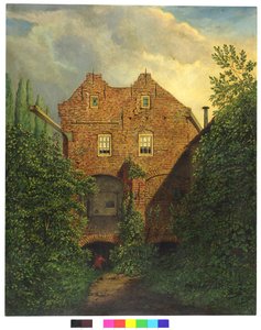View in the Bastion Sterrenburg in Utrecht on the West Facade of the House Above the Southern Gunpowder Cellars