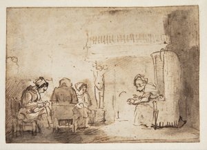 The Women at the Fireplace in Rembrandt