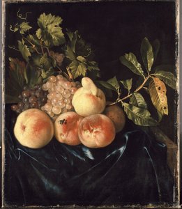 Still Life with Peaches and Grapes