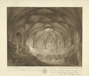 Vault of Vredenburg Castle by Willem Hendrik Hoogkamer