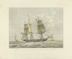 Sailing Ship, Sloop, and Pilot Boat on the Water by Willem Hendrik Hoogkamer
