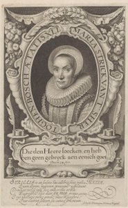 Portrait of Maria Strick at Age 41 by Willem Jacobsz Delff