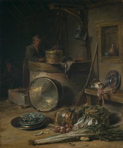 Peasant Interior with Woman at a Well, c.1642-43 by Willem Kalf