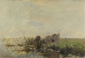 Cows at a Puddle by Willem Maris
