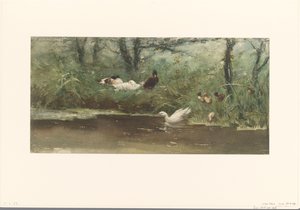 Ducks by the Ditch by Willem Maris