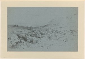 Hilly Landscape with Stream, near Bergen in Norway by Willem Maris