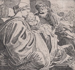 The Holy Family Resting, ca. 1615 by Willem Pietersz. Buytewech