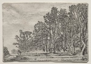 The Set of the Landscapes: Two Plank-Hedges by Willem Pietersz Buytewech