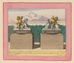 Two Sphinxes in the Gardens of Versailles