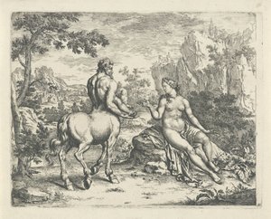 Ocyrhoë Predicts the Fate of Chiron and Asclepius by Willem Van Mieris