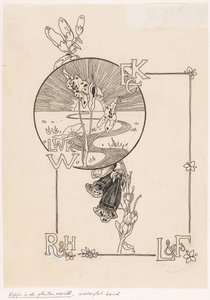 Cover Design for: Knappert, Emilie C., Glimpses into the Plant World, 1893 by Ludwig Willem Reymert Wenckebach