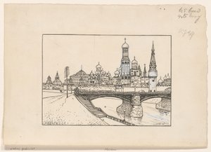 View of the Kremlin in Moscow