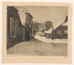 Snowy Houses in Ede