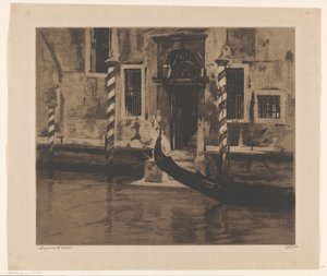 Gondola in the Grand Canal in Venice