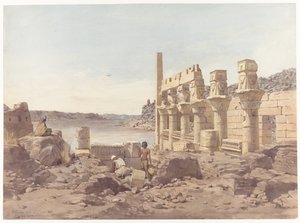 View of the Temple Ruins at Philae near Aswan by Willem de Famars Testas