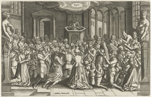 Thanksgiving in a Church After the Relief of Leiden (Orlers