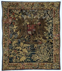 Tapestry with the Arms of Emperor Charles V by Willem de Pannemaker