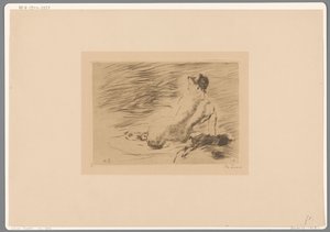 Reclining Nude Woman by Willem de Zwart (signed by artist)