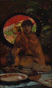 Girl with Japanese Parasol by Willem de Zwart
