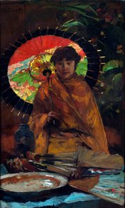 Girl with Japanese Parasol by Willem de Zwart
